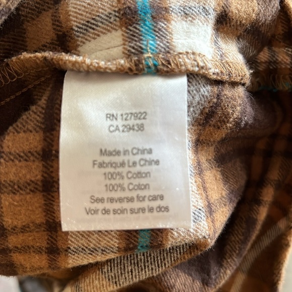 Mountain Khakis Men’s Brown Flannel Plaid Shirt XL - Picture 6 of 6